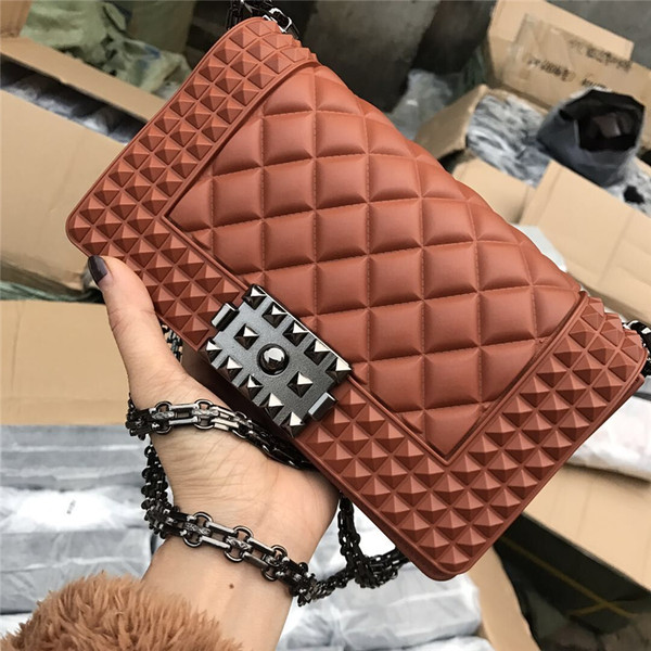 Color: Brown, Size: S - Chain bag Q119-CJBHNSNS08940-Brown-S