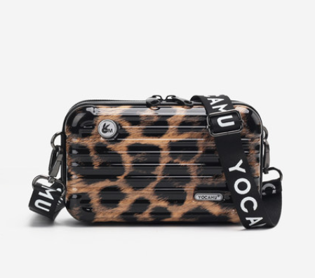 Color: Leopard - 2021 new hand holding mini suitcase small bag female small slung personality trave Q119-CJBHNSNS06053-Leopard
