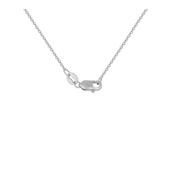 Size: 16'' - 14k White Gold Diamond Cut-out Flower Pendant (1/3 cttw) P150-36436-16
