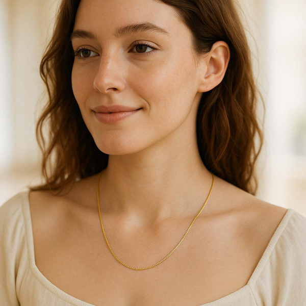 Size: 13'' - 14k Yellow Gold Classic Box Chain (0.75 mm) P150-77667-13