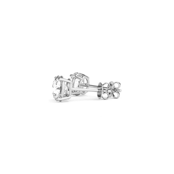 2 cttw Certified IGI Lab Grown Round Diamond Stud Earrings 14k White Gold(G/VS2) P150-22062