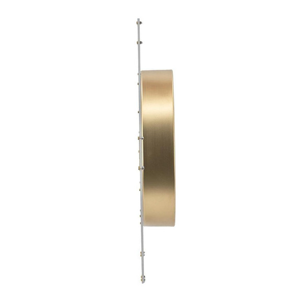 24" Circle Gold Acrylic Analog Wall Clock N270-485989