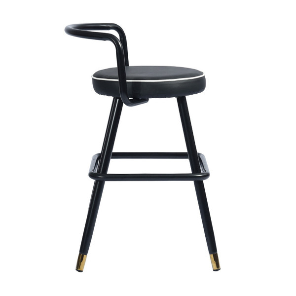 Set Of Two 32" Black Backless Counter Height Bar Chairs N270-483782