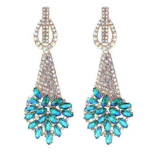Luxrury Baroque Vintage Design Bling Flower Wholesale Women Boutique Earrings A392-fear7388