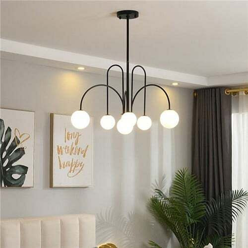 6 Heads Modern Style Glass Pendant Lamp Wholesale Chandelier A392-flig0028