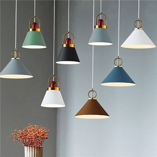1 Head Nordic Modern Style Home Light Wholesale Colorful Pendant Lamp A392-flig0115