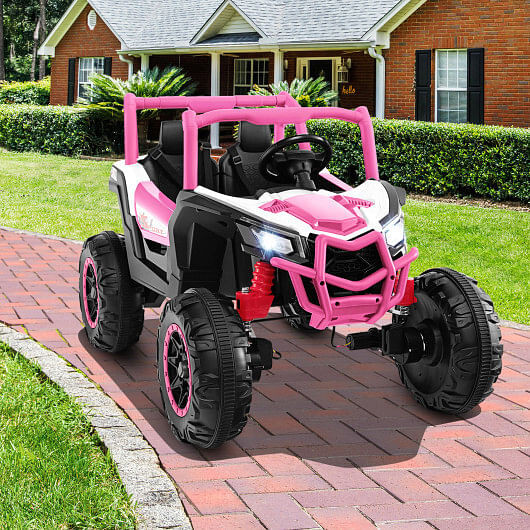 2-Seater Kids Ride on UTV with 2.4G Remote Control for over 3 Years Old Children-Black B593-TQ10237US+