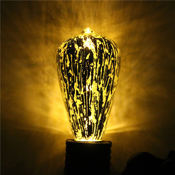 E27 ST64 5W Storm Silvering Vintage Antique Edison Filament COB LED Bulb Light Lamp 85-265V C122-1026909