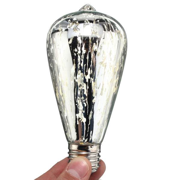 E27 ST64 5W Storm Silvering Vintage Antique Edison Filament COB LED Bulb Light Lamp 85-265V C122-1026909