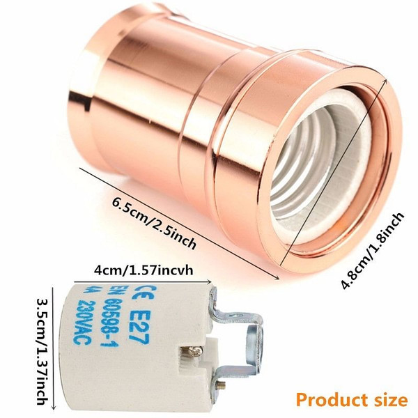 E27 E26 Aluminium Retro Vintage Industrial Edison Screw Light Socket Lamp Holder C122-1034139