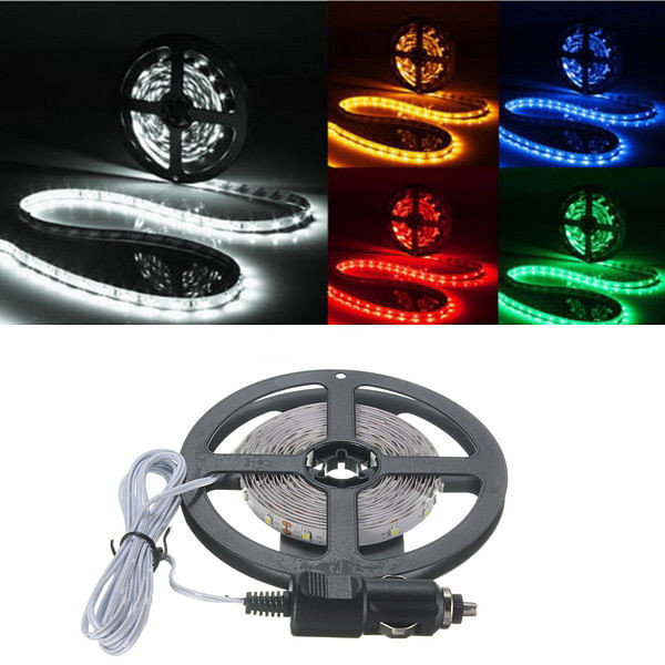 3M LED Flexible Strip Light 180 SMD 3528 Cigarette Charger Cars Trucks Dashboards Decor DC24V C122-1051541