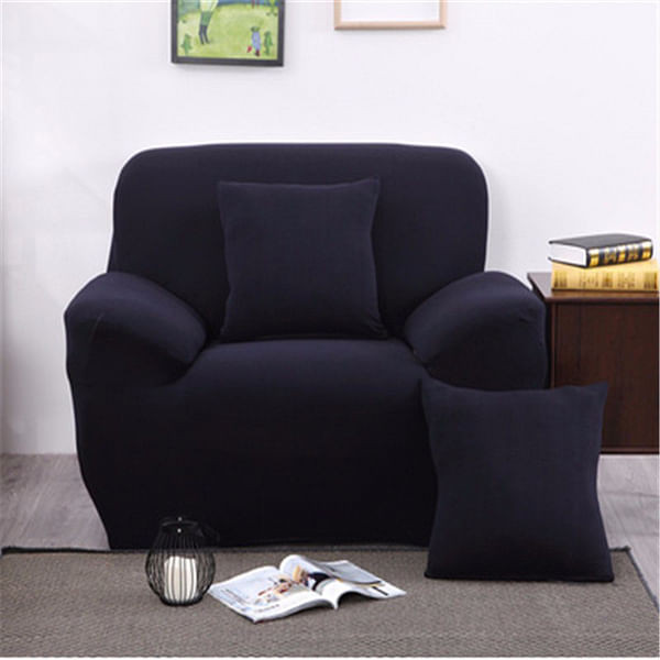 Three Seater Solid Colors Textile Spandex Strench Elastic Sofa Couch Cover Furniture Protector C122-1081547