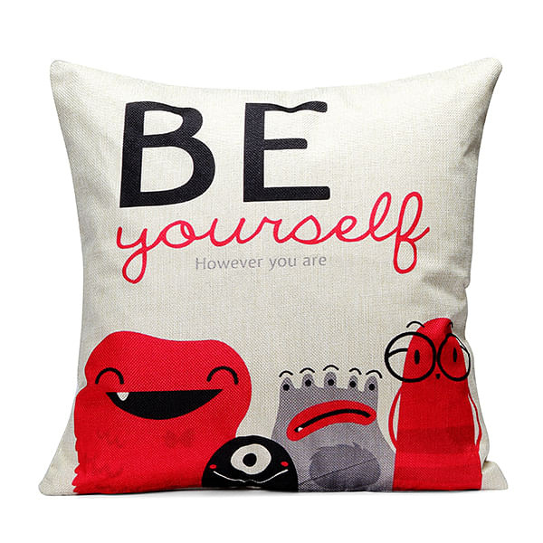 43x43cm Colorful World Map Fashion Cotton Linen Pillow Case Home Sofa Seat Bed Car Cushion Decor C122-1100691