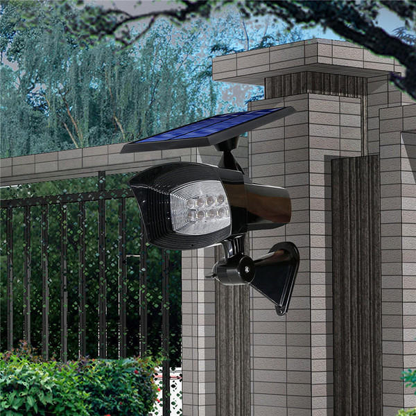 8 LED Pure White Solar Spot Lightt Outdooors Garden Lawn Landscape Path Lamp C122-1111574