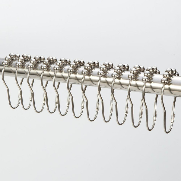 KC-CH313 12 Pcs Rustproof Stainless Steel Curtain Rings Hook Bathroom Shower Curtain Ring C122-1134911