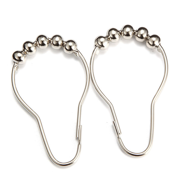 KC-CH313 12 Pcs Rustproof Stainless Steel Curtain Rings Hook Bathroom Shower Curtain Ring C122-1134911