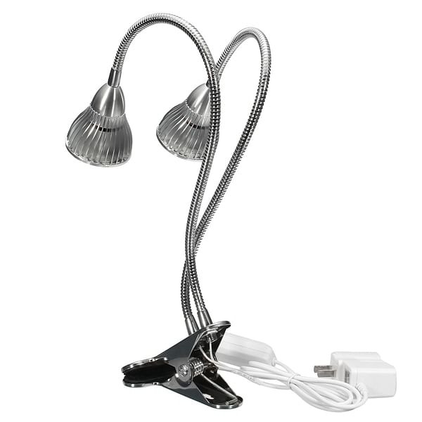 15W Flexible Clip-on Hydroponics Plant LED Dual Grow Light Full Spectrum Flower Lamp C122-1151378