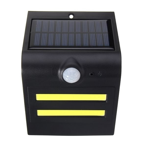 Solar Power COB LED PIR Motion Sensor Waterproof Wall Light Outdoor Garden Path Lamp C122-1161404