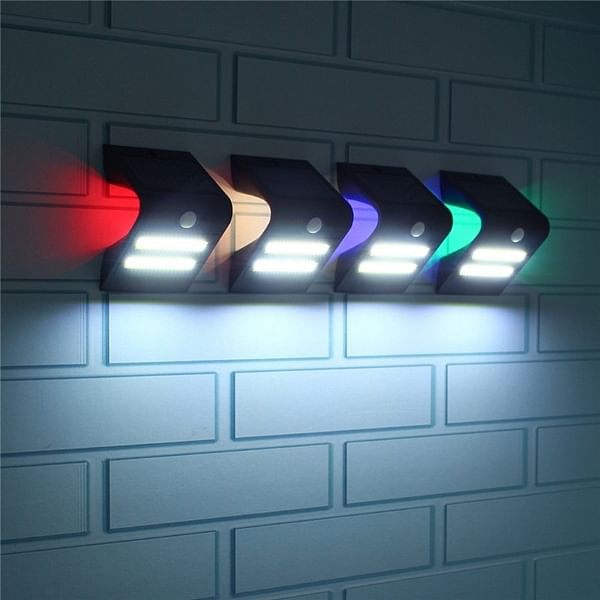 Solar Power COB LED PIR Motion Sensor Waterproof Wall Light Outdoor Garden Path Lamp C122-1161404