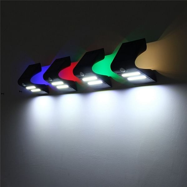 Solar Power COB LED PIR Motion Sensor Waterproof Wall Light Outdoor Garden Path Lamp C122-1161404