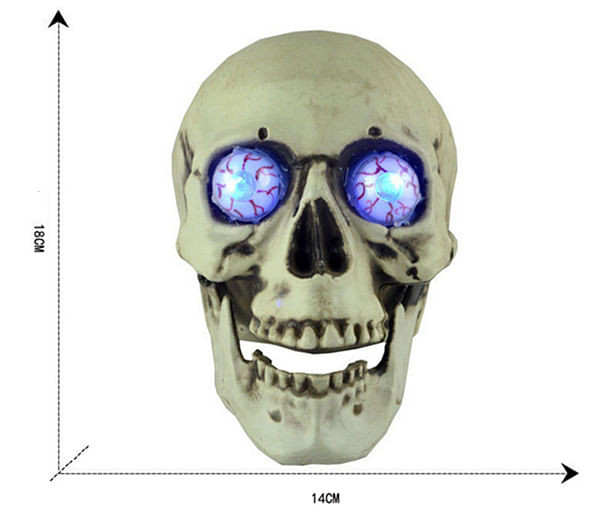 Portable Colorful LED Glowing Skull Night light Halloween Party Decor C122-1199932