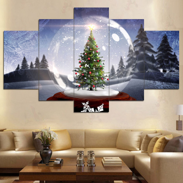 5 Cascade Wall  Combination Painting Picture Home Decoration Without Frame Including Installation C122-1211807