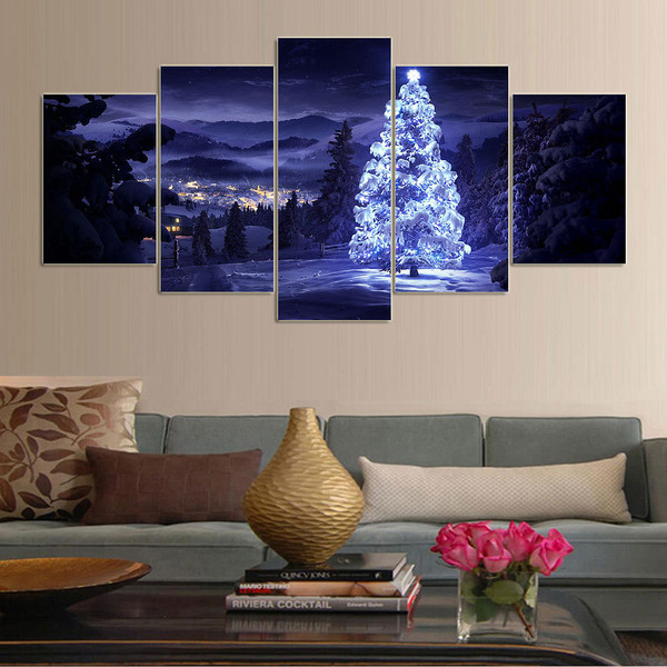 5 Cascade Wall  Combination Painting Picture Home Decoration Without Frame Including Installation C122-1211807