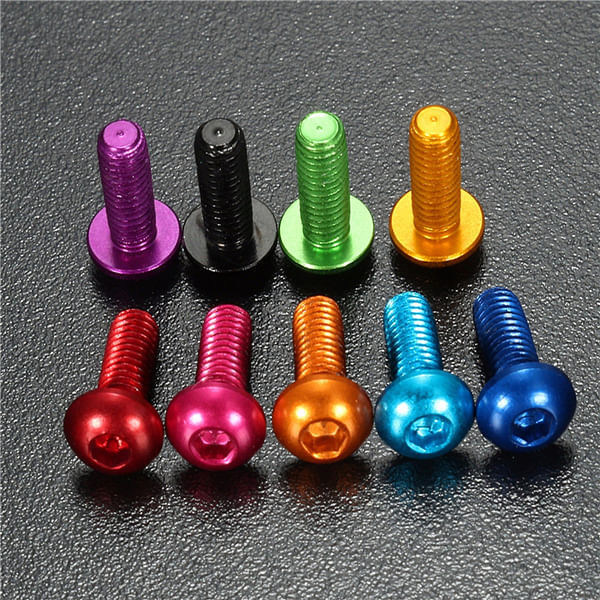 Suleve?„? M3AH7 10Pcs M3?—10mm Hex Socket Screws Round Head Cap Screw 7075 Aluminum Alloy C122-1218579
