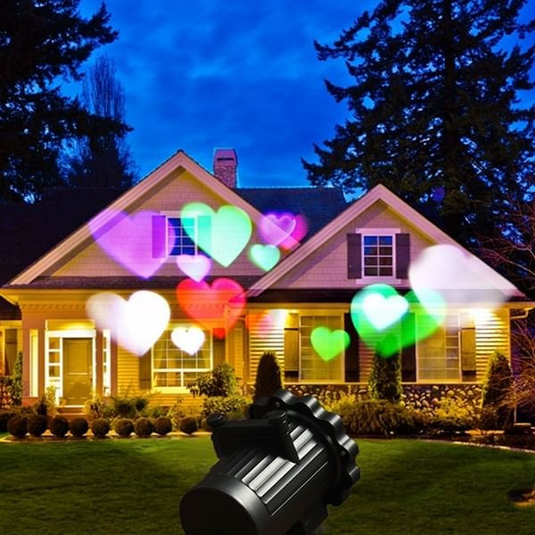 12 Patterns 4W Outdoor LED Projector Stage Light Waterproof Lawn Garden Landscape Christmas Decor C122-1220028