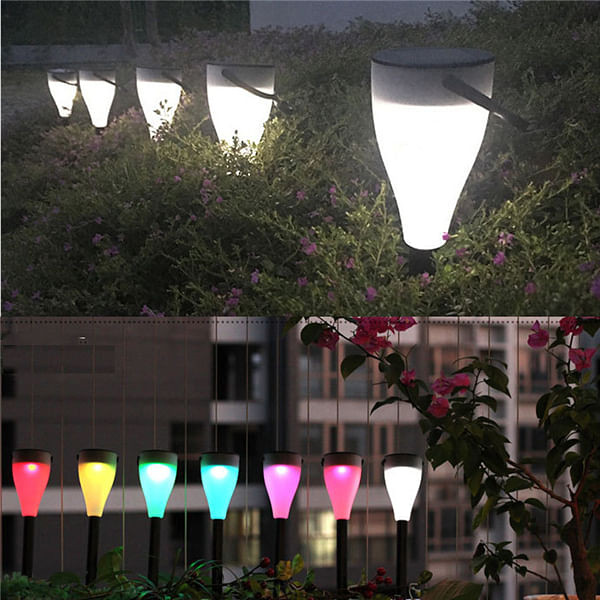 Colorful Solar Powered LED Night Light Landscape Garden Lamp for  Outdoor  Pathway  Decor C122-1240277