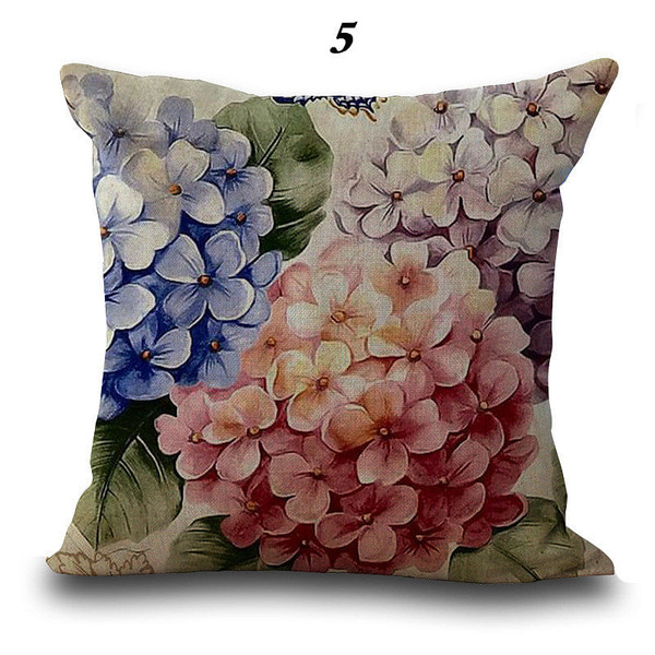 45x45cm Flower Style Cartoon Decorative Sofa Pillow Case Modern Floral Printed Cushion Cover C122-1241711