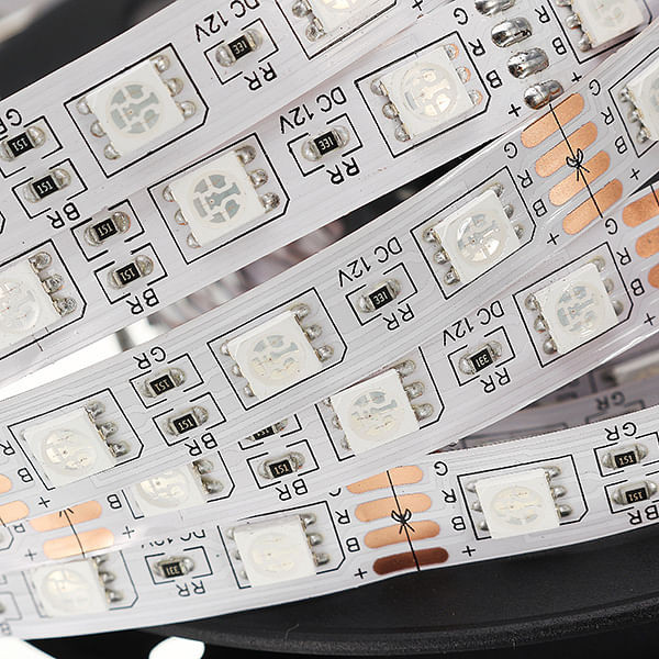5M 60W SMD5050 Non-waterproof RGB LED Strip Light + WiFi Controller + Remote Control + Adapter DC12 C122-1248386