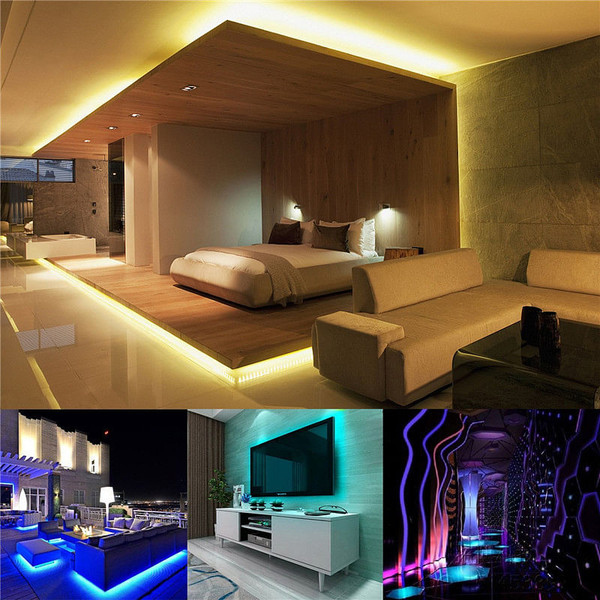 5M 60W SMD5050 Non-waterproof RGB LED Strip Light + WiFi Controller + Remote Control + Adapter DC12 C122-1248386