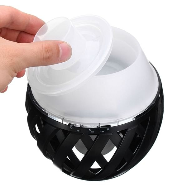Colorful LED Torch Flame Flicker Night Light Humidifier Aroma Oil Diffuser Air Purifier C122-1258436