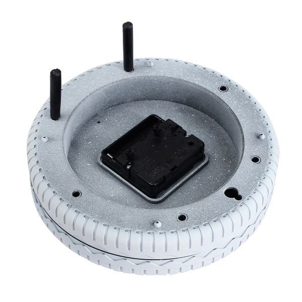 Retro Mediterranean Style Tire Alarm Clock Wall Clock Desktop For Home Decorative C122-1264298