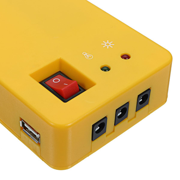 3W Solar Powered System Solar Panel Charging Generator 5V USB Power Generation System with 2 Bulbs C122-1275563