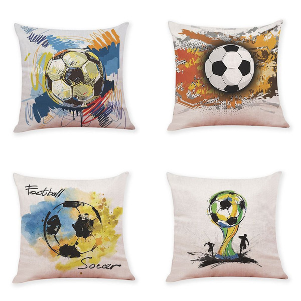 2018 Russia World Cup Home Decor Cushion Pillow Case Soccer Pillow Covers for Home Bedroom Sofa C122-1284268