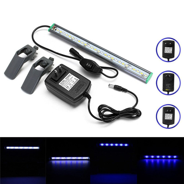 30cm 27 LED Fish Tank Aquarium Light White Blue Lamp Clip on Waterproof Bar AC110-240V C122-1295112