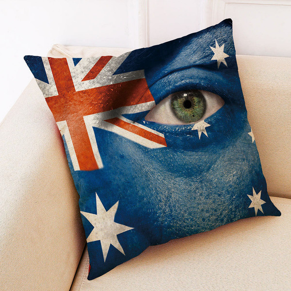 Honana BX The 2018 World Cup Cotton Linen Cushion Pillow Case Eye National Flag Pillow Cover C122-1298566