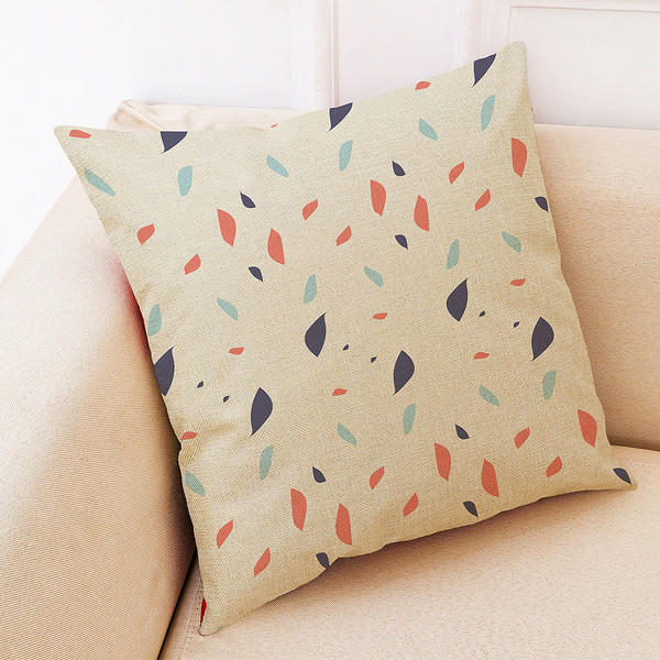 Honana Colorful Flower Creative Pattern Pillow Case Cotton Linen Throw Cushion Cover C122-1320121