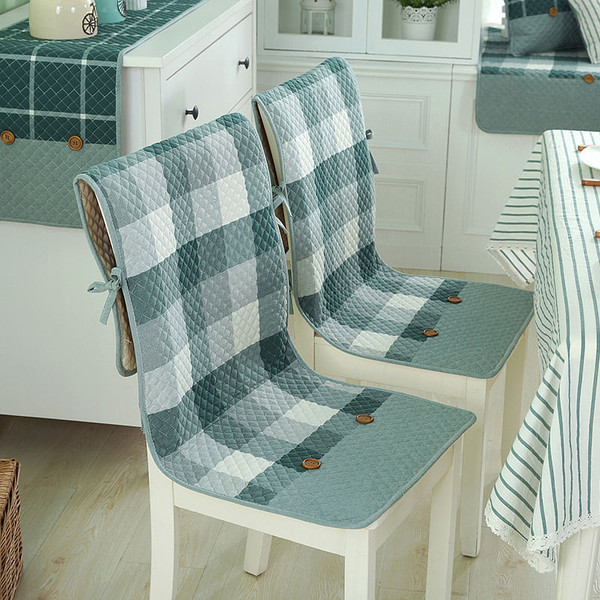 Honana BX 100% Cotton Washed Breathable Dining Back Chair Covers Soft Anti-skid Storage Style Fixed C122-1327815