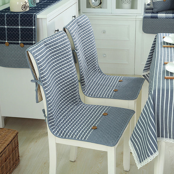 Honana BX 100% Cotton Washed Breathable Dining Back Chair Covers Soft Anti-skid Storage Style Fixed C122-1327815