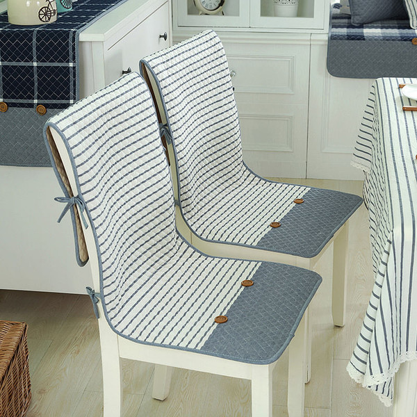 Honana BX 100% Cotton Washed Breathable Dining Back Chair Covers Soft Anti-skid Storage Style Fixed C122-1327815