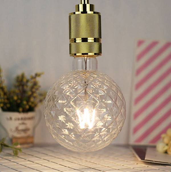 E27 4W G125 Gold Clear Pineapple Non-Dimmable Warm White Edison Retro LED Light Bulb AC220-240V C122-1329011