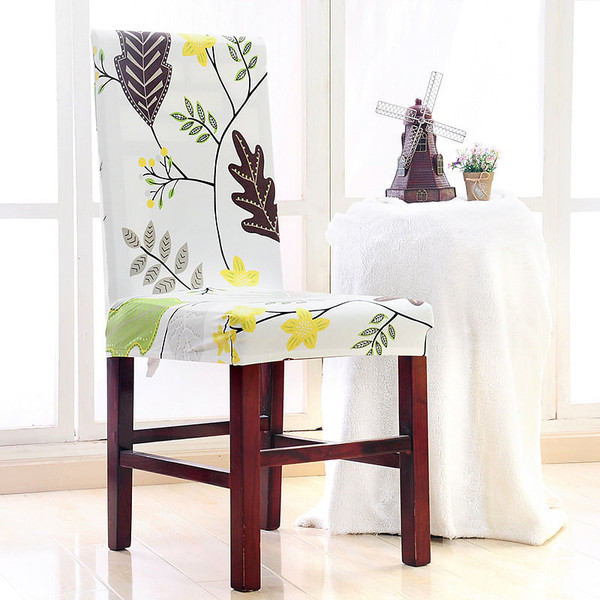 Household Chair Cover Elastic Anti-fouling Seat Sub-set Chairs Cover For Hotel Dining Office C122-1333880