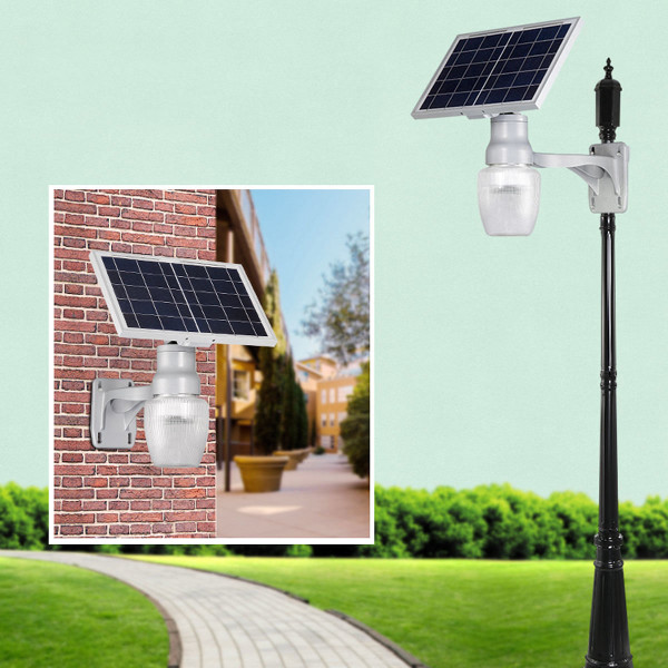 6W Solar Power LED Light Sensor LED Security Spotlight Wall Outdoor Garden Light Waterproof C122-1345117