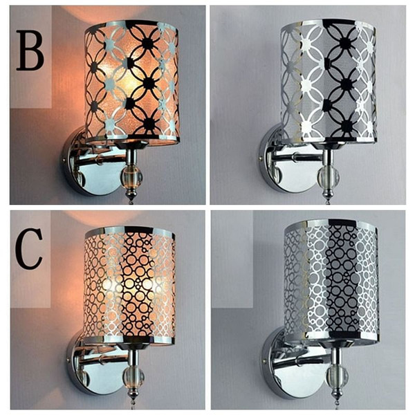 Modern Creative Pastorale Iron Crystal Wall Light Hallway Bedroom Lamp C122-944522