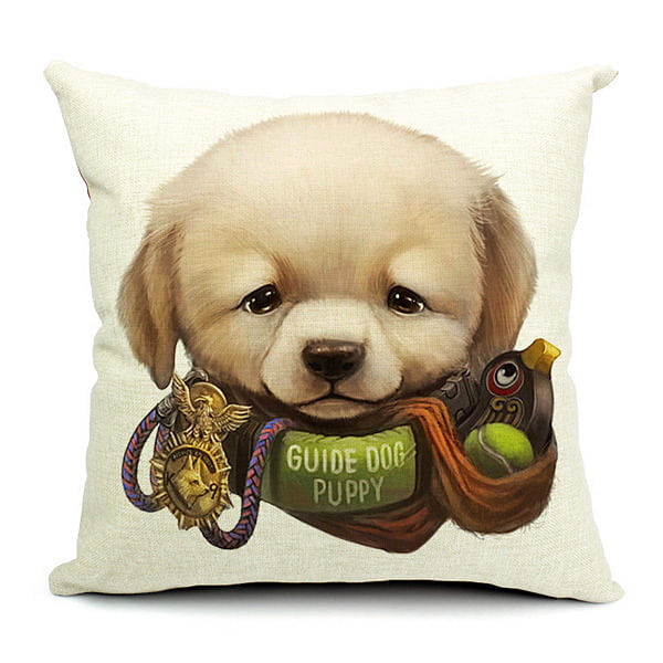Cute Cartoon Dog Pillow Case Home Offcie Car Cushion Cover C122-953826