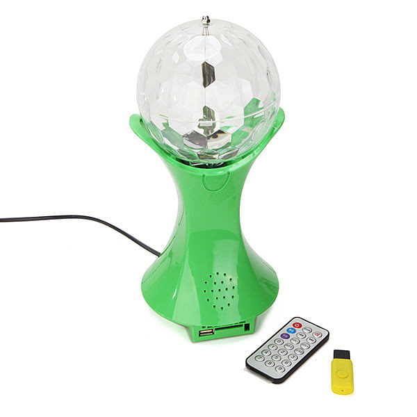 World Cup Rotating RGB LED Stage Light With Sound Mode MP3 Remote Controller U Disk C122-994875