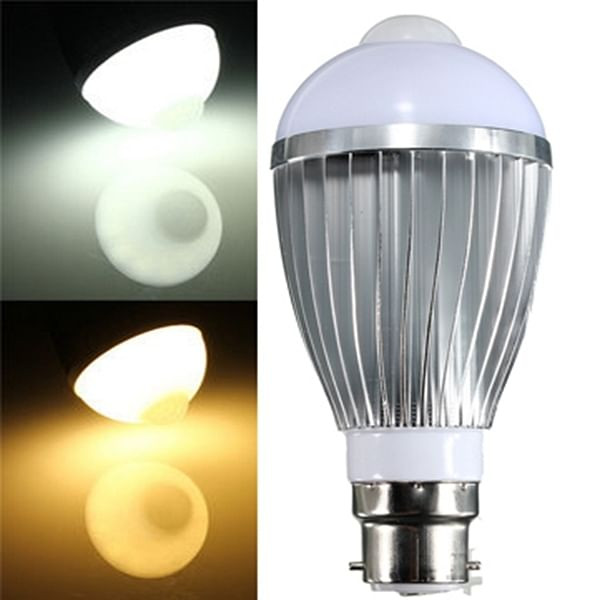 B22 9W 18 SMD 5730 Infrared Sensor Body Induction lamps Warm White/White 85-265V C122-995626